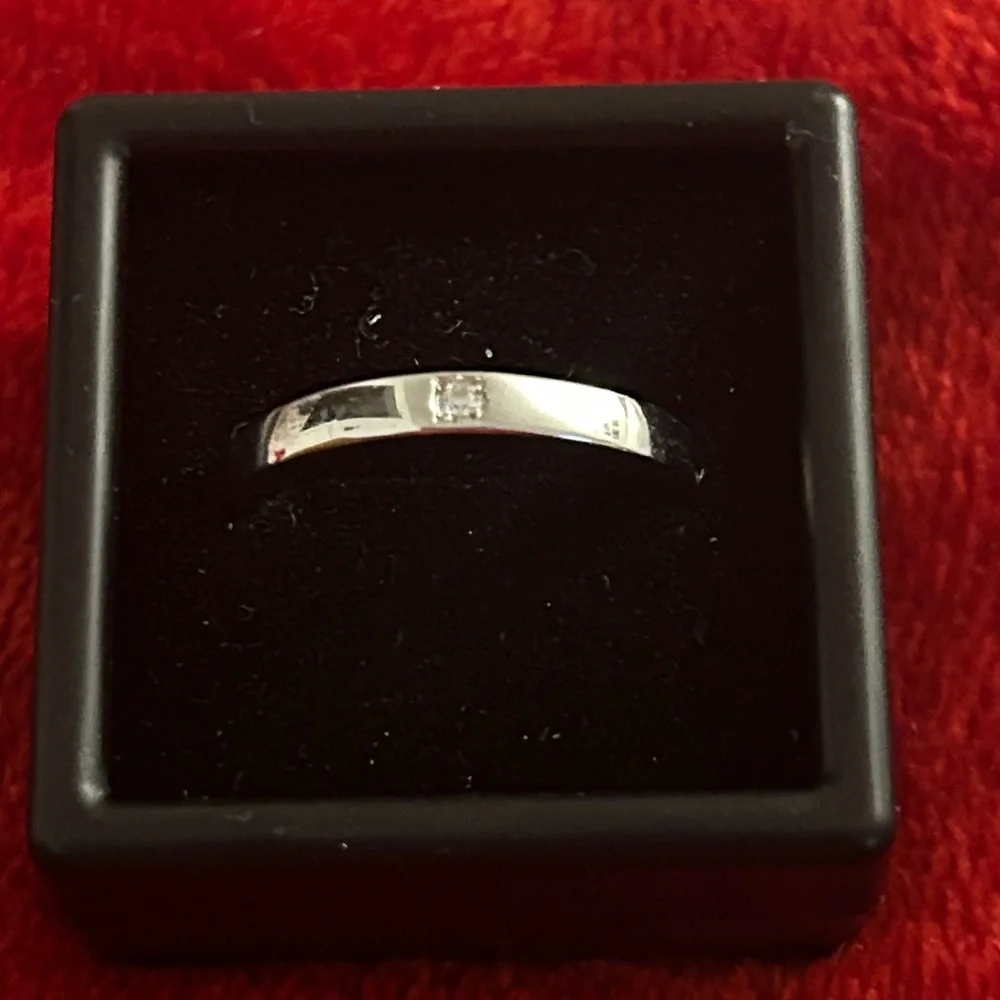 Luxury Moissanite Diamond silver adjustable‎ ring